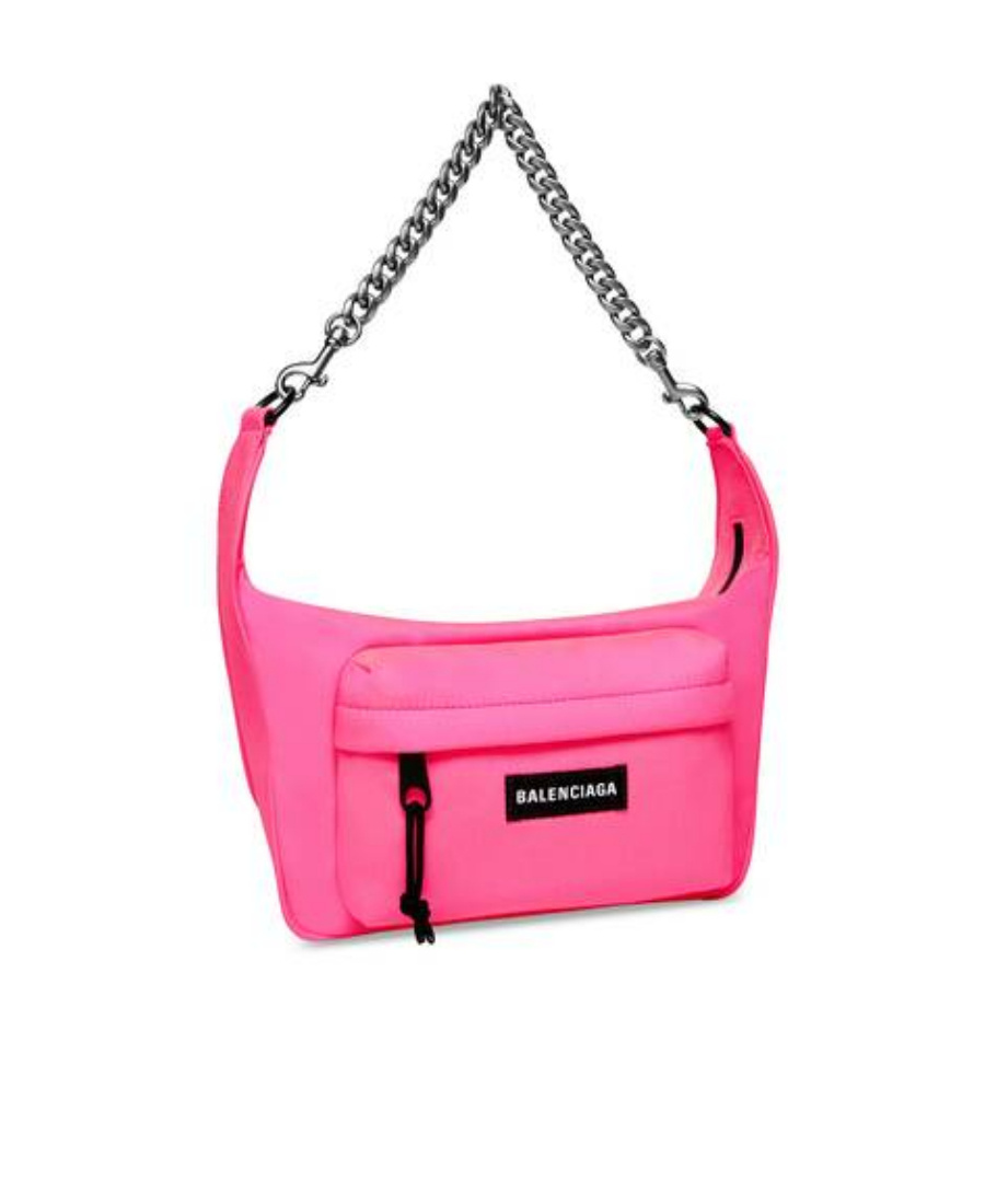 Balenciaga Raver Medium Chained Shoulder Bag In Pink