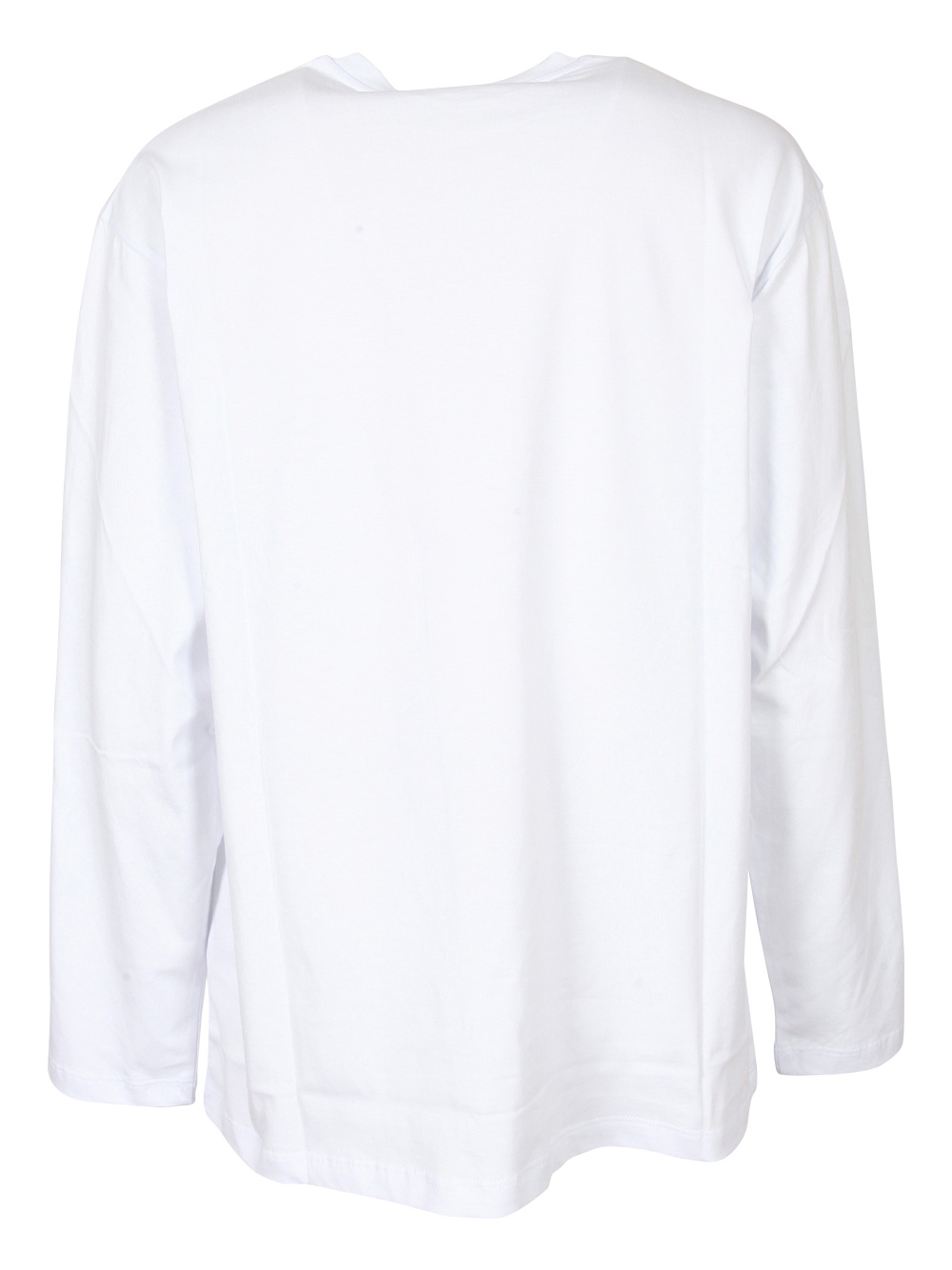 Msgm Logo Long-sleeve T-shirt In White