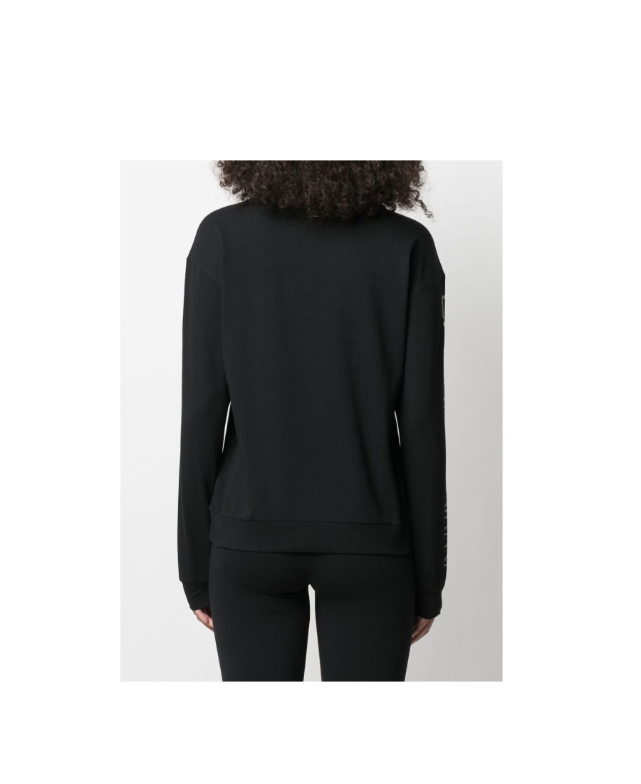 Emporio Armani Logo-print Sweatshirt In Black