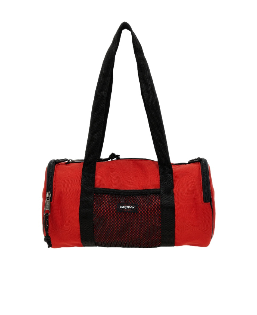 Eastpak X Telfar Medium Duffle Logo Patch Shoulder Bag In Black