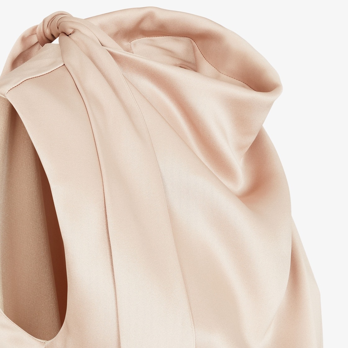 Fendi Sleeveless Dress In Nude