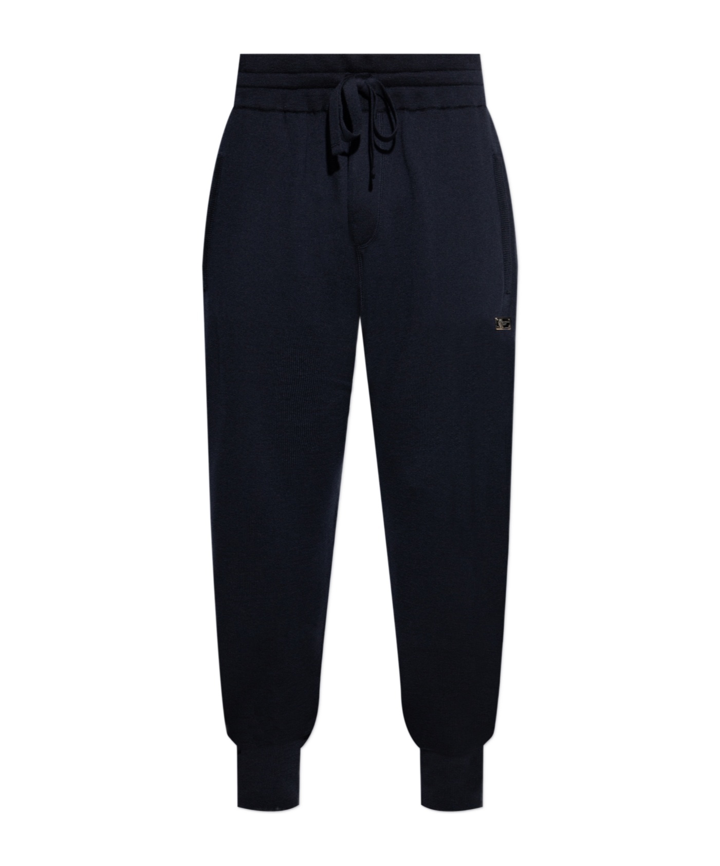 Dolce & Gabbana Elastic Waist Track Pants In Black
