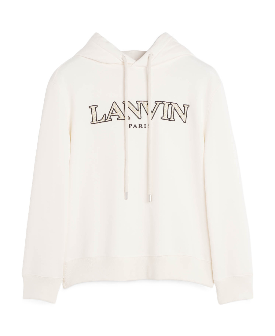 LANVIN LOGO HOODED SWEATER 