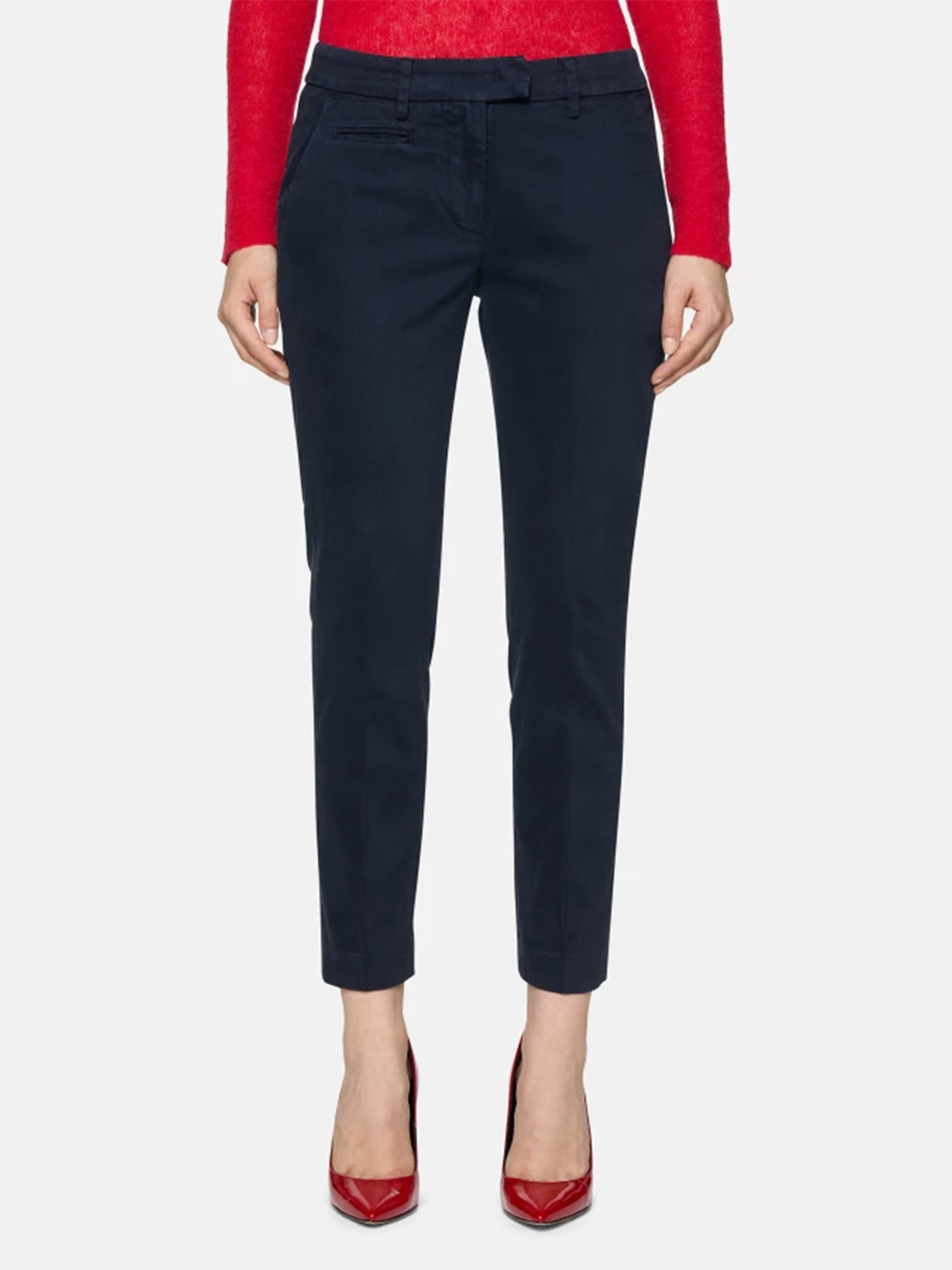 Dondup Timeless Trousers With Pockets And Loops In White