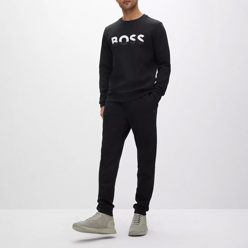 HUGO BOSS COLOUR-BLOCK LOGO SWEATSHIRT 