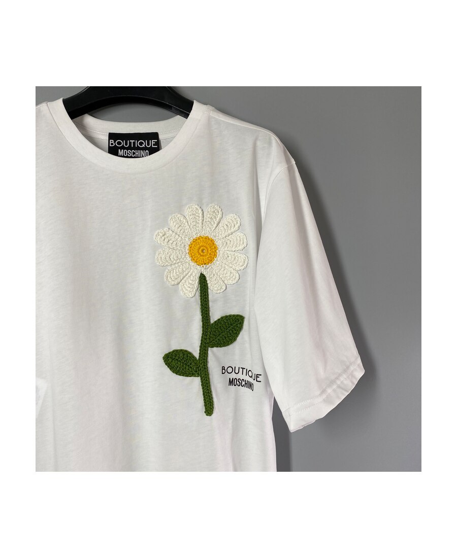 Moschino Printed Logo T-shirt In White