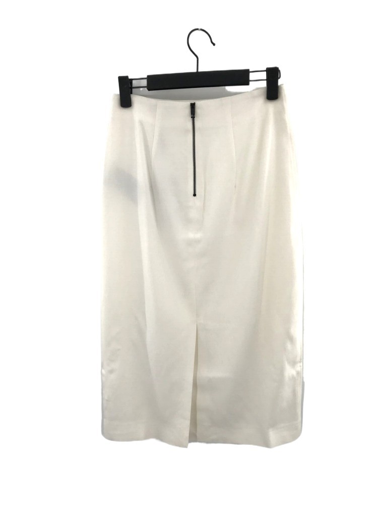 Burberry Slit Skirt In White