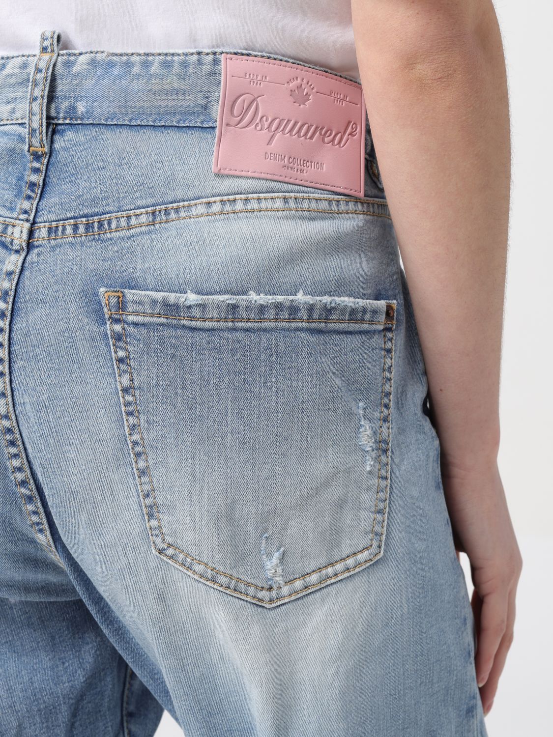 Dsquared2 642 Tapered-leg Jeans In Blue