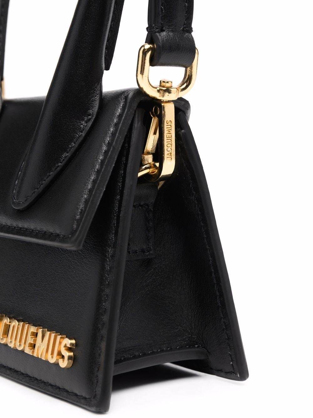 Jacquemus Logo Shoulder Bag In Black
