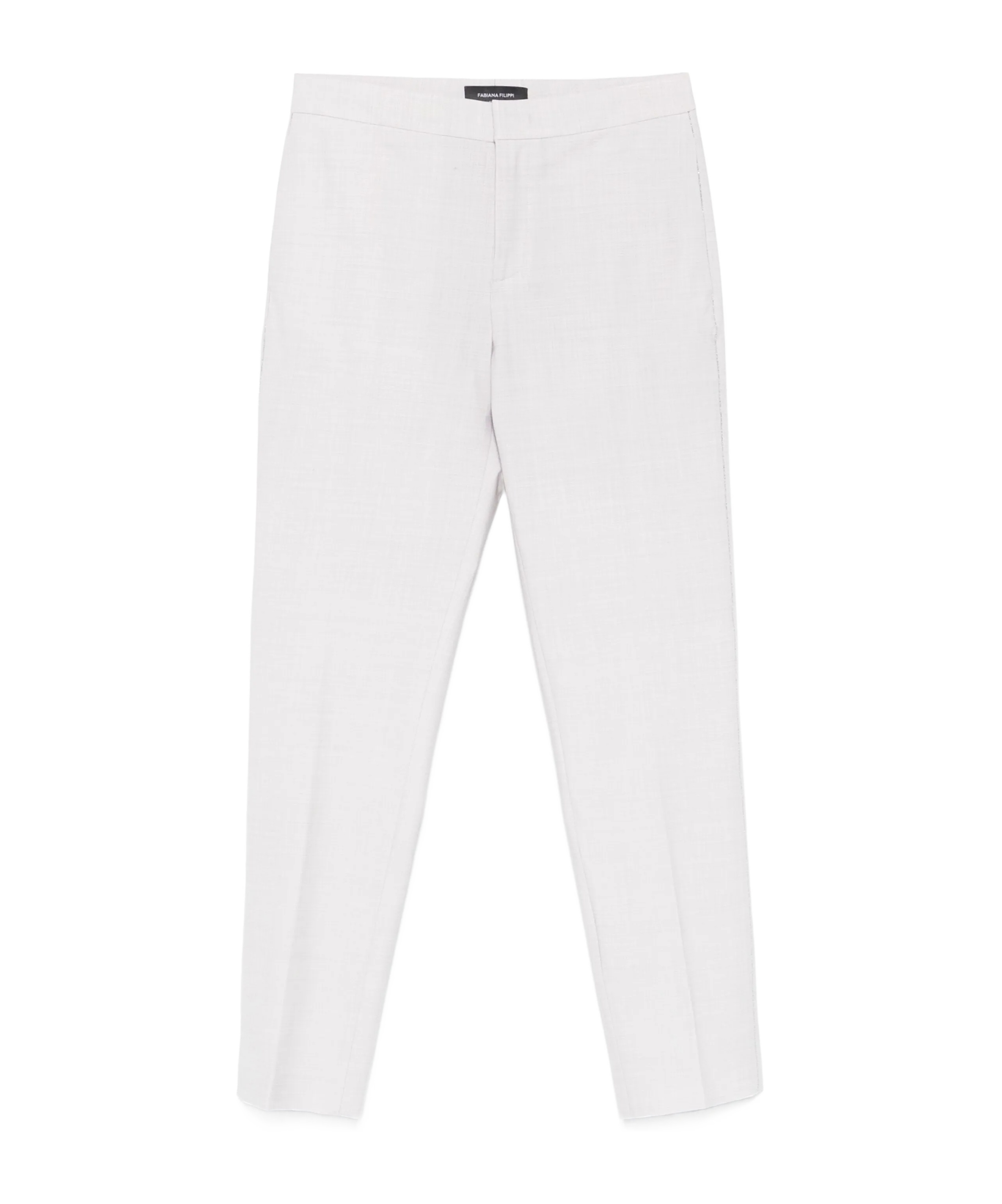 Fabiana Filippi Crystal-embellished Tailored Trousers In White
