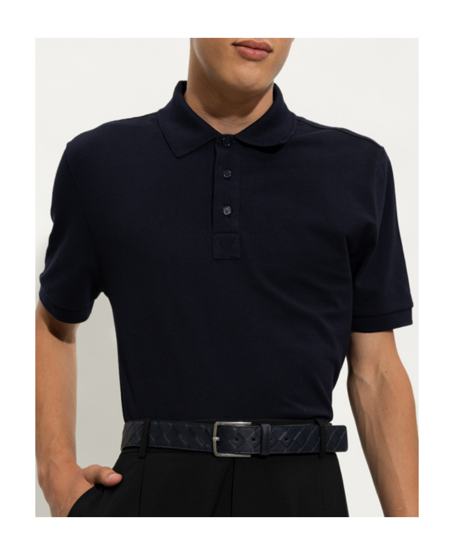 Shop Bottega Veneta Intrecciato Belt In Blue