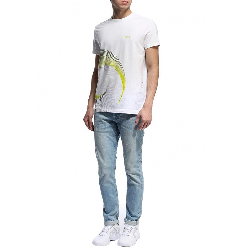 Hugo Boss Item O-neck Short-sleeved T-shirt In White