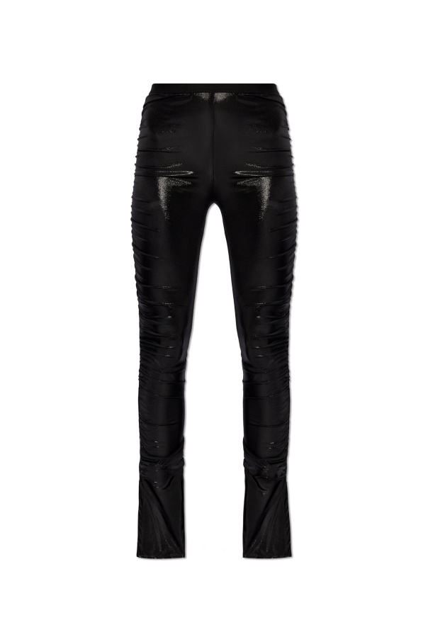 Shop Rick Owens Svita Side-slit Flared Trousers