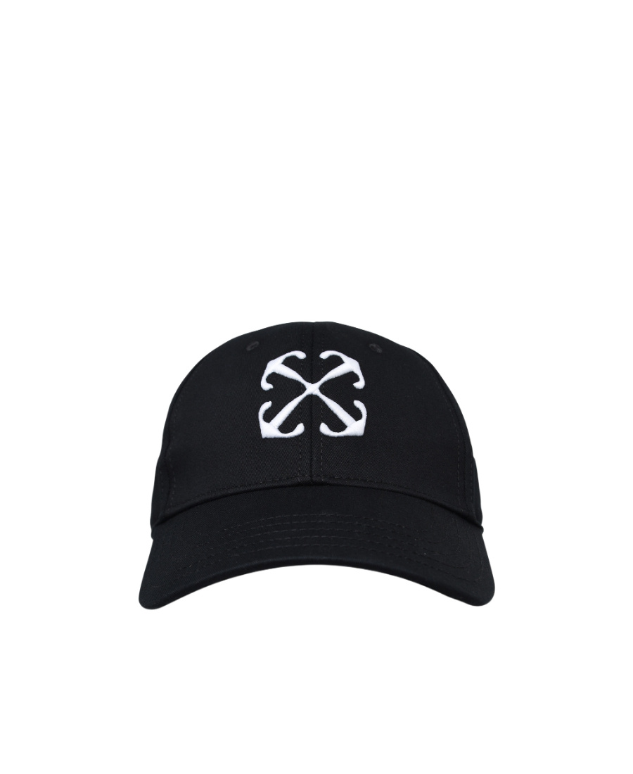 Off-white Arrow Drill Baseball Cap With 3d Embroidery In Black