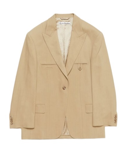 Acne Studios Relaxed Fit Suit Jacket In Nude