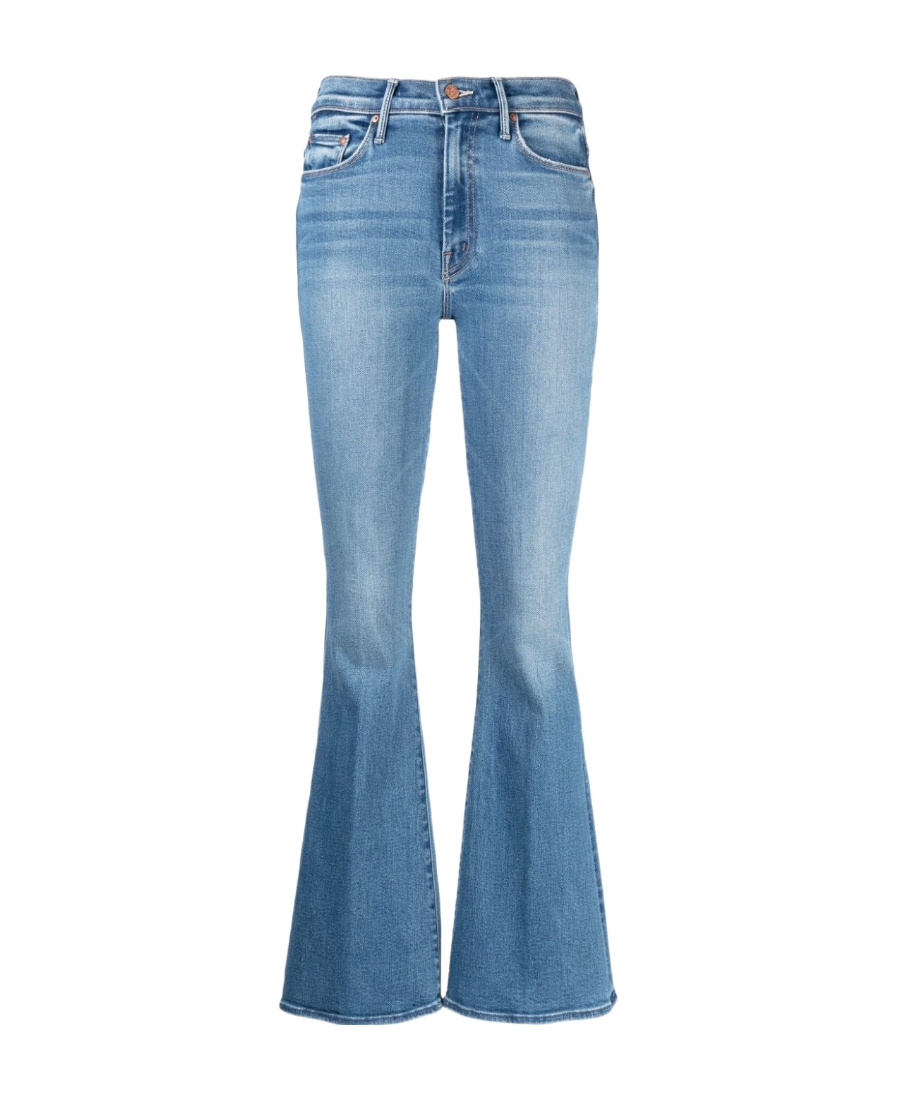 Mother The Insider Crop Step Fray Jeans Not Rough Enough In Blue