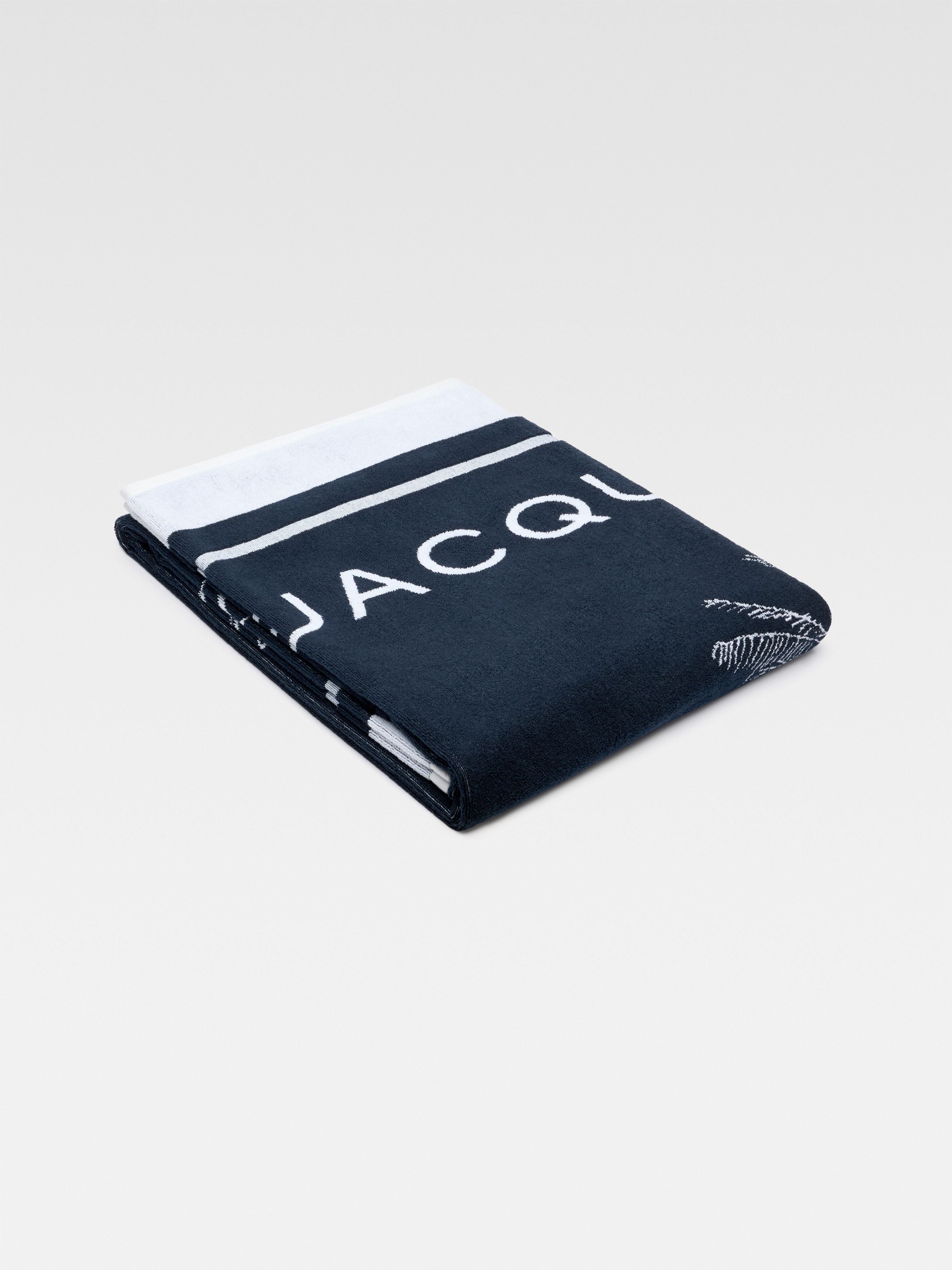Shop Jacquemus The Croisière Beach Towel In Black