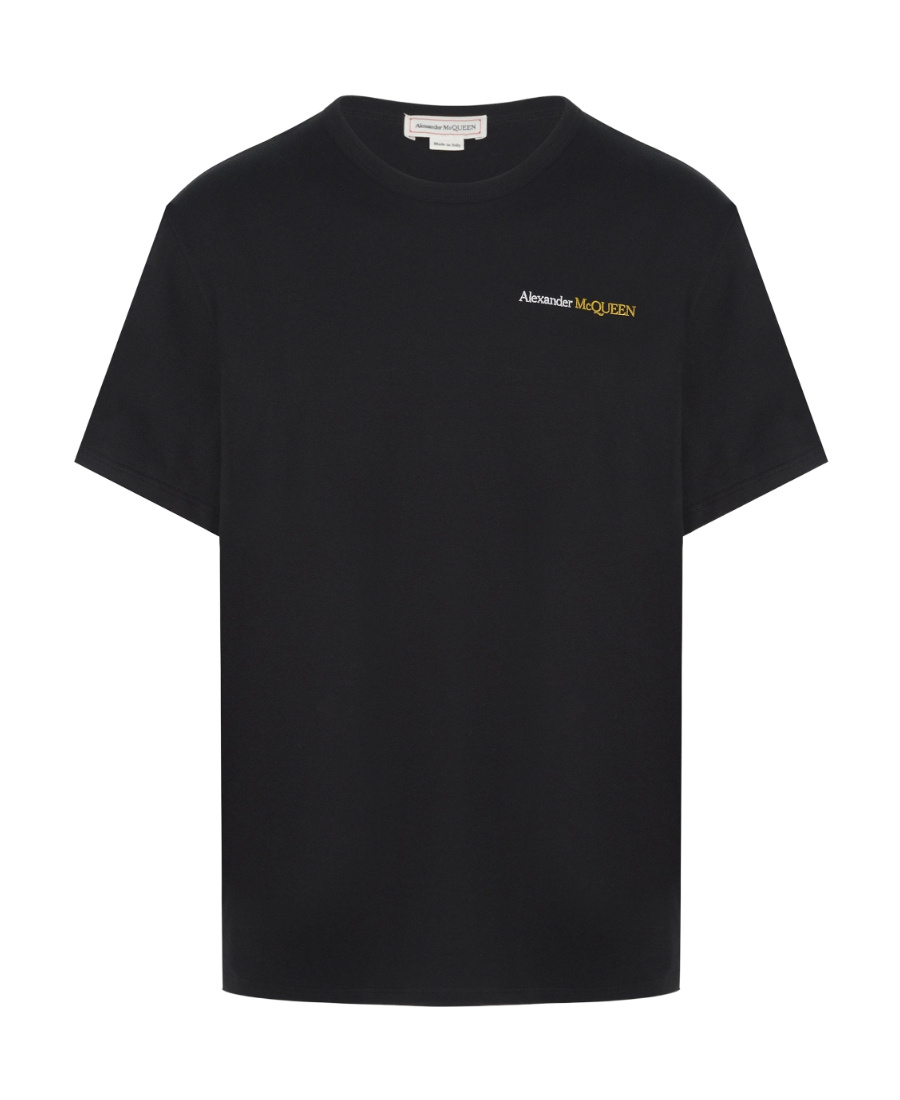 Alexander Mcqueen Alexander Mc Queen Embroidered T Shirt In Black