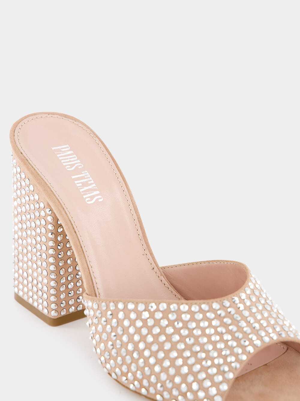Paris Texas High-heeled Open-toed Muller Shoes