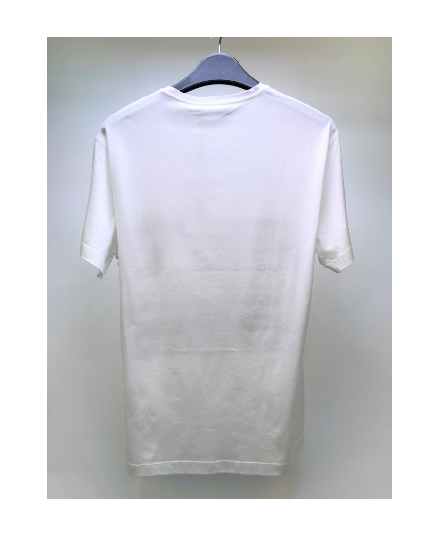 Ferragamo T-shirt With Round Neck And Short Sleeves In Gray