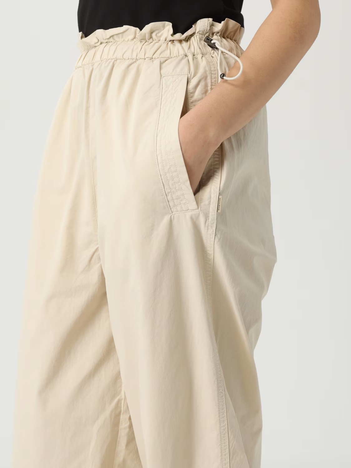 Shop Woolrich Elastic Waistband Casual Pants