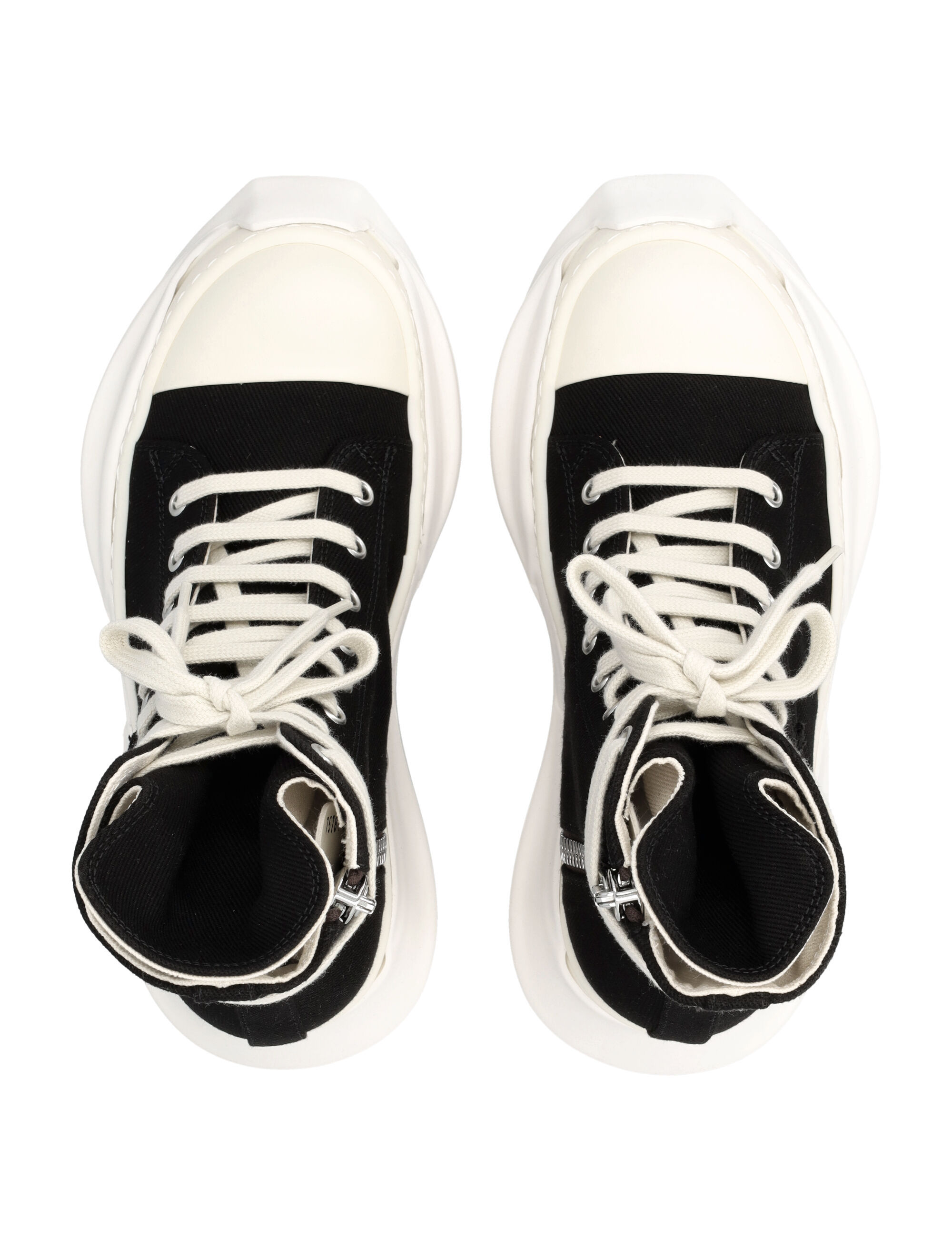 Rick Owens Drkshdw High-top Sneakers With Chunky Contrast Sole In Black