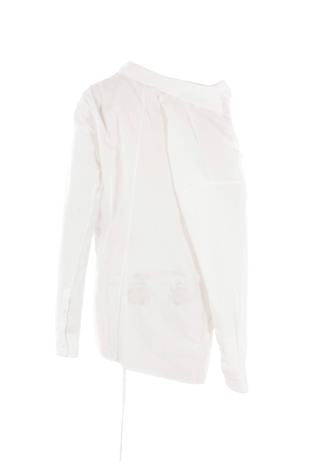 Ann Demeulemeester White Daria Drop Shoulder Shirt In White