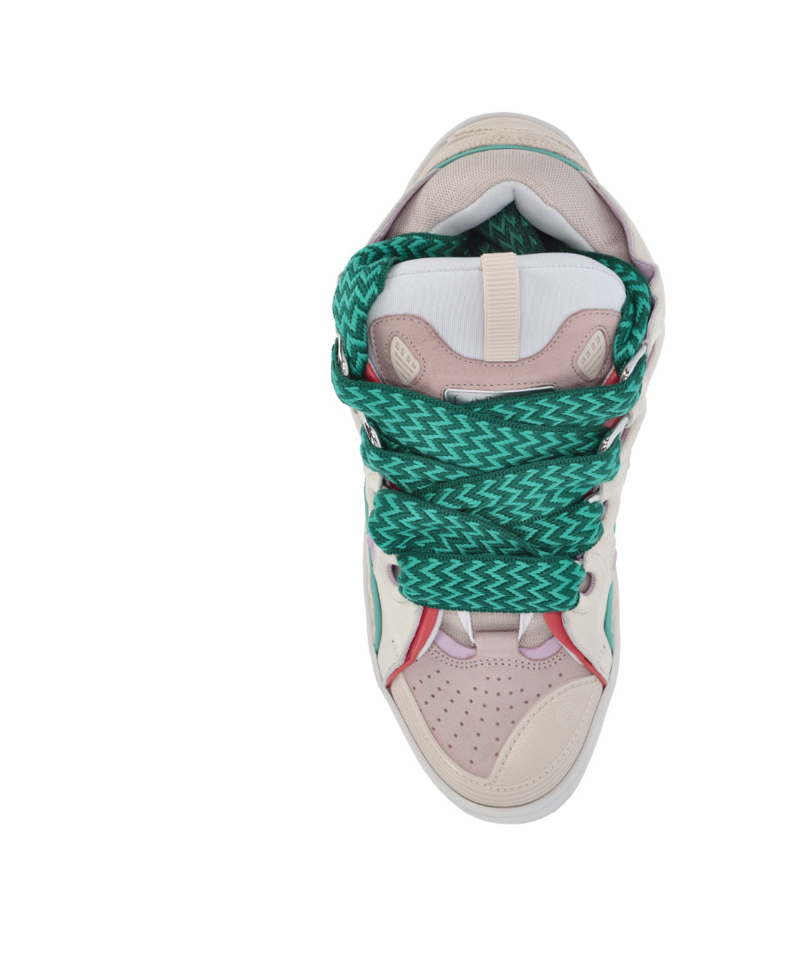 Lanvin Curb Lace-up Chunky Sneakers In Multicolor