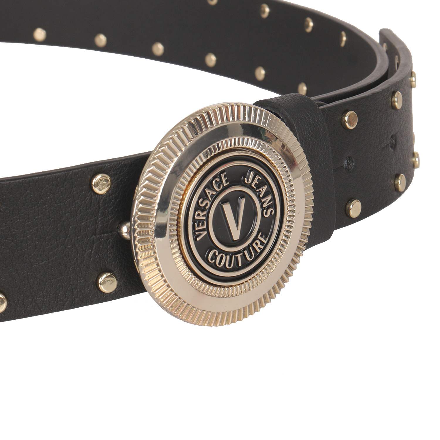 Versace Jeans Rivet Belt In Black
