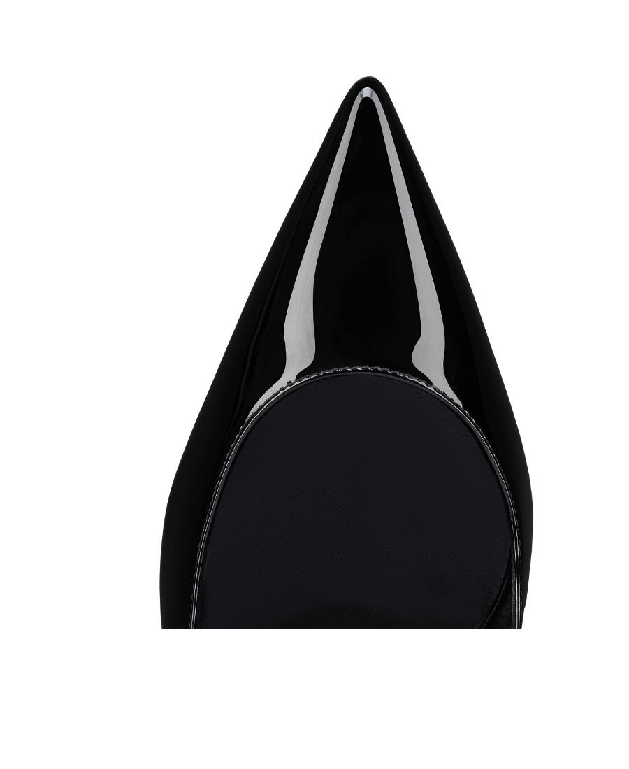 Christian Louboutin Hot Chick Sling 70 Patent Black Pumps In Black