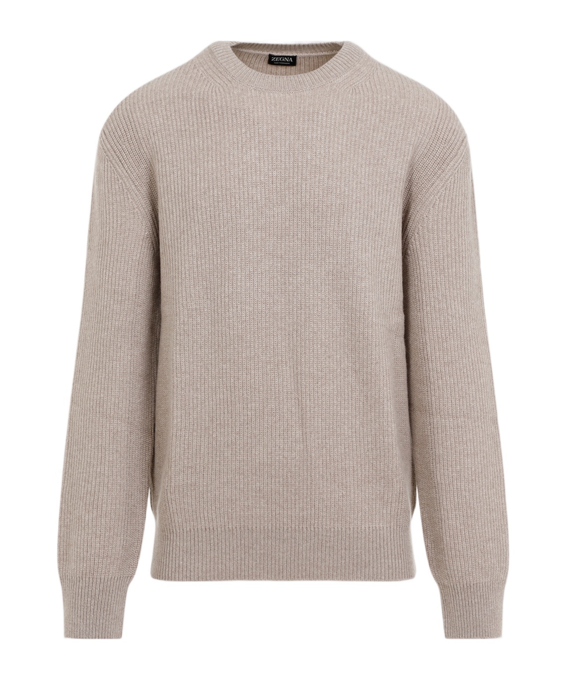 Shop Zegna Round Neck Sweater In Nude
