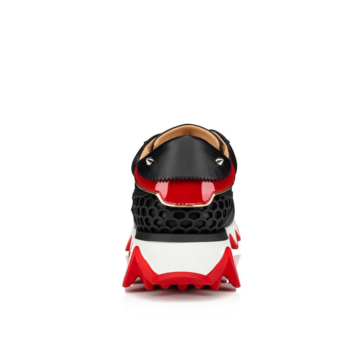 Christian Louboutin Logo Casual Sports Shoes In Black
