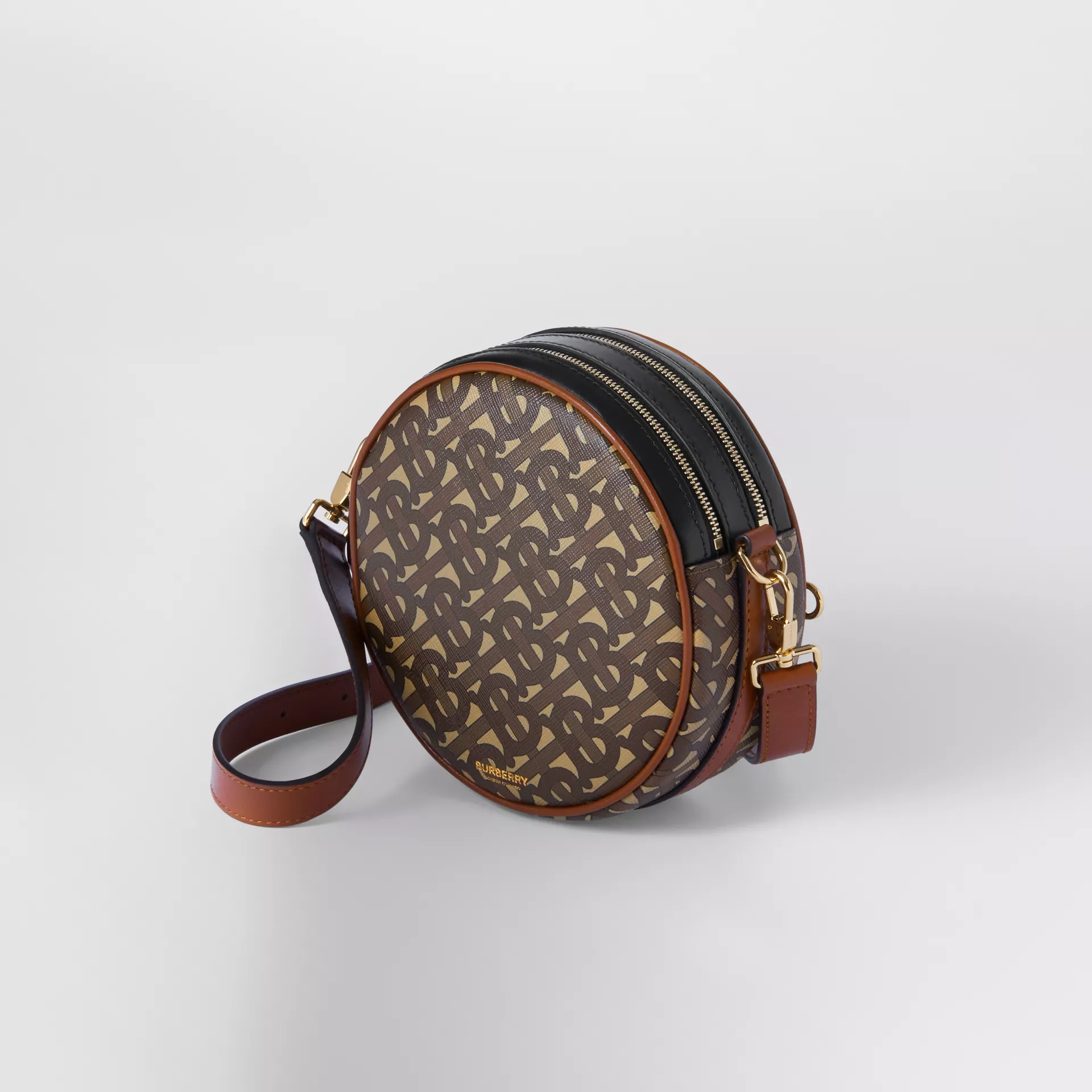 Burberry Monogram-print Louise Bag In Brown