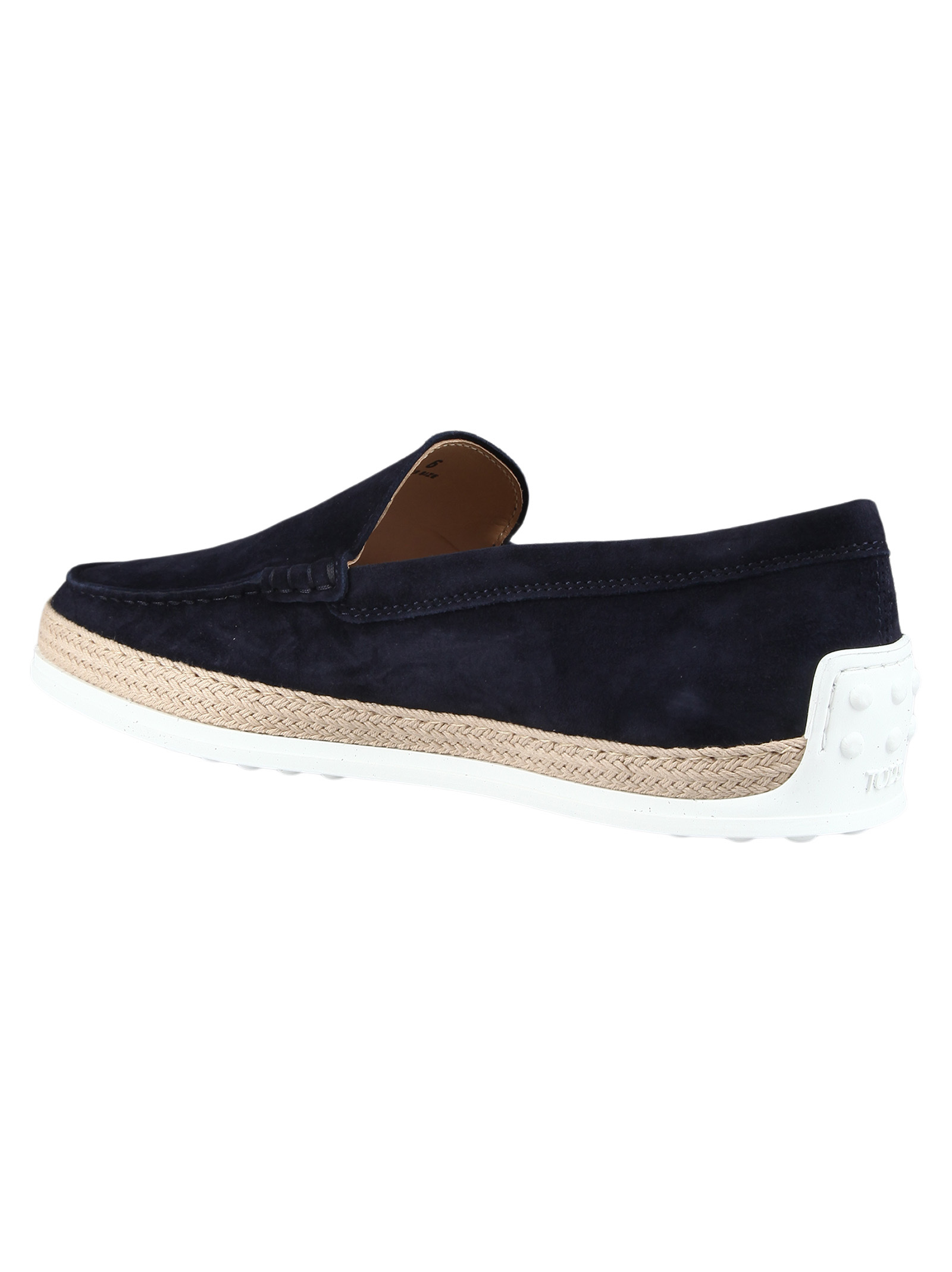 Tod's Slip-on Suede Loafers In Black