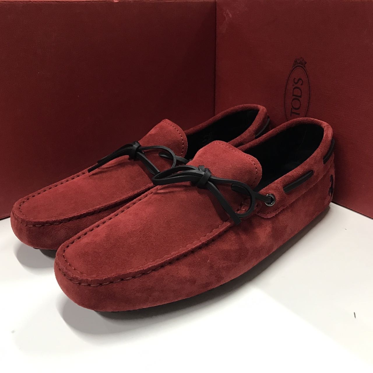 Tod's Logo Business Casual Shoes In Red