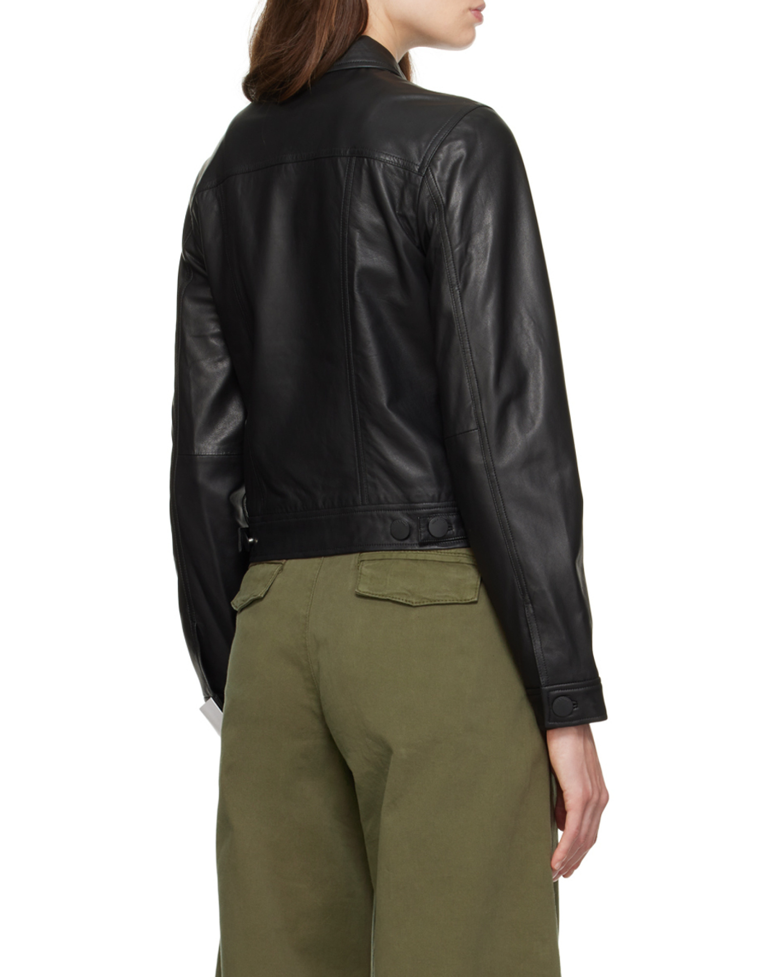 Rag & Bone Long-sleeved Leather Jacket