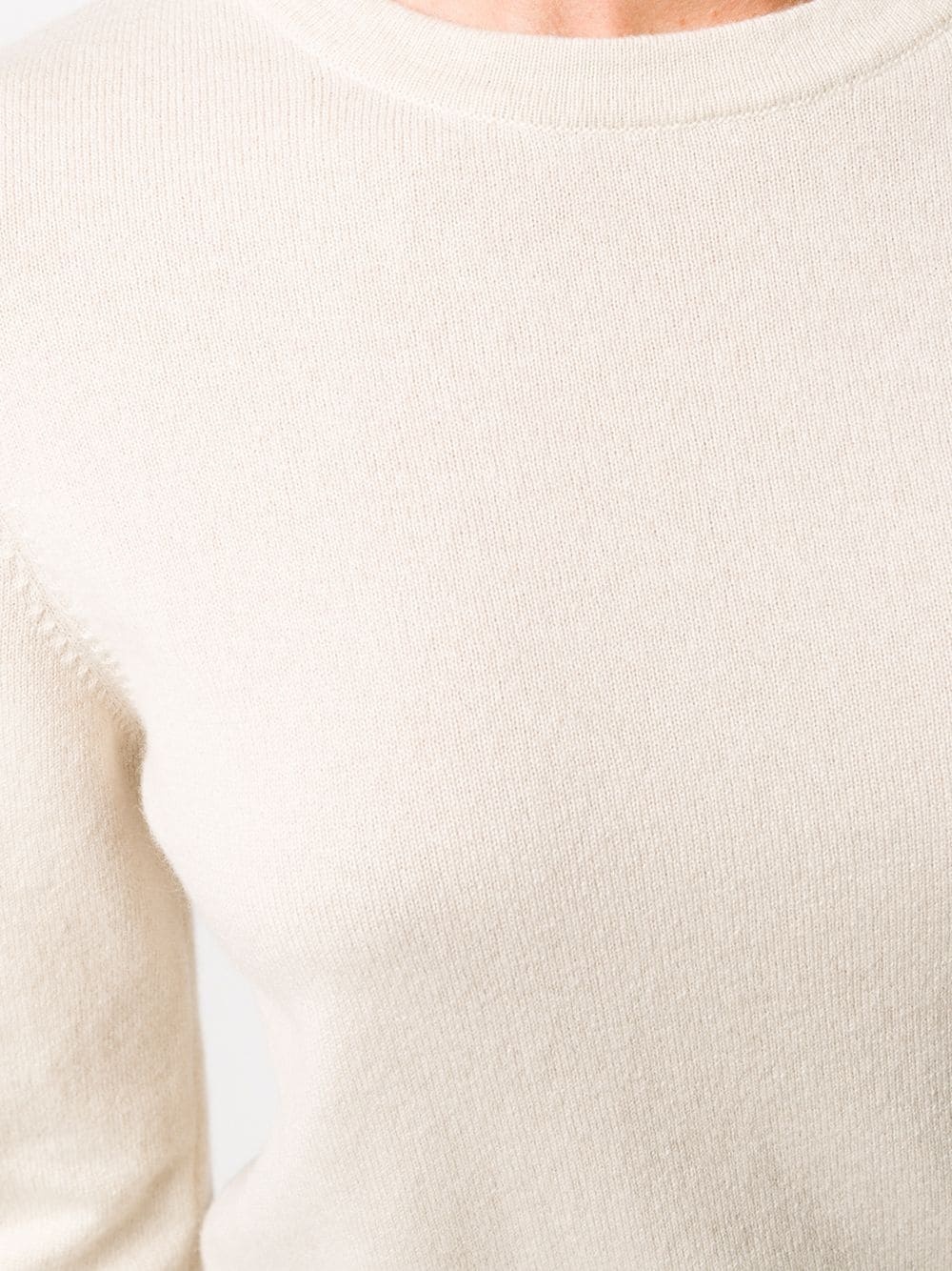 Brunello Cucinelli Knitted Cashmere Jumper In White