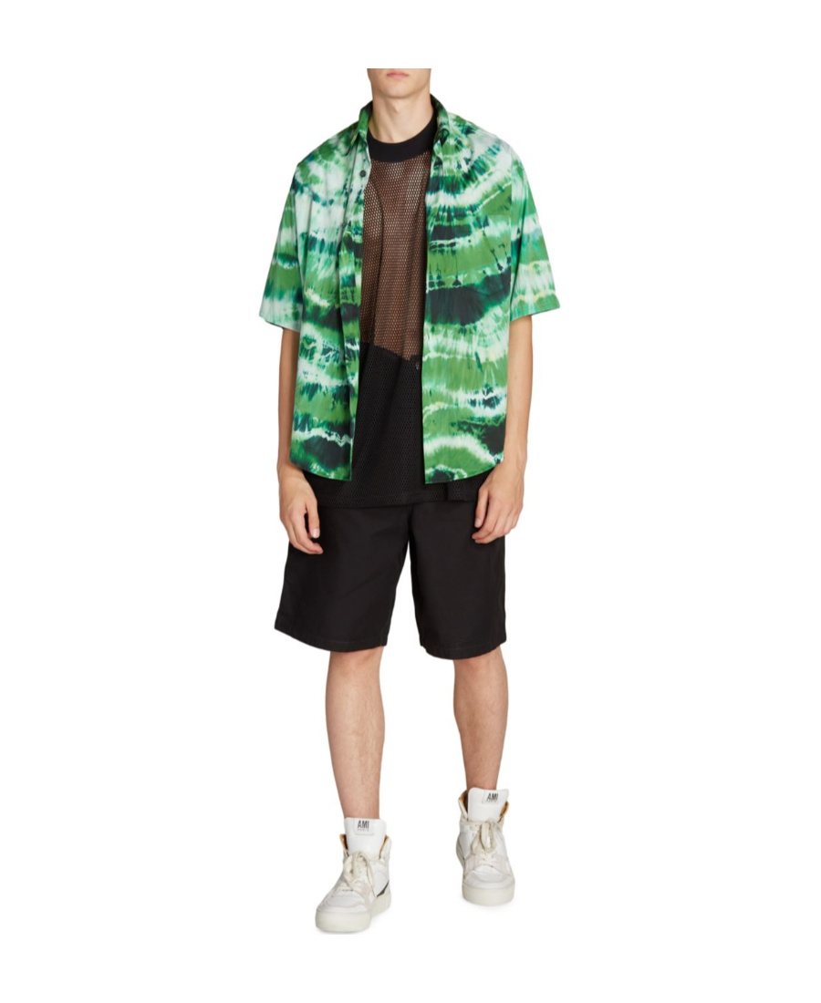 Shop Ami Alexandre Mattiussi Bermuda Knee-length Shorts In Black