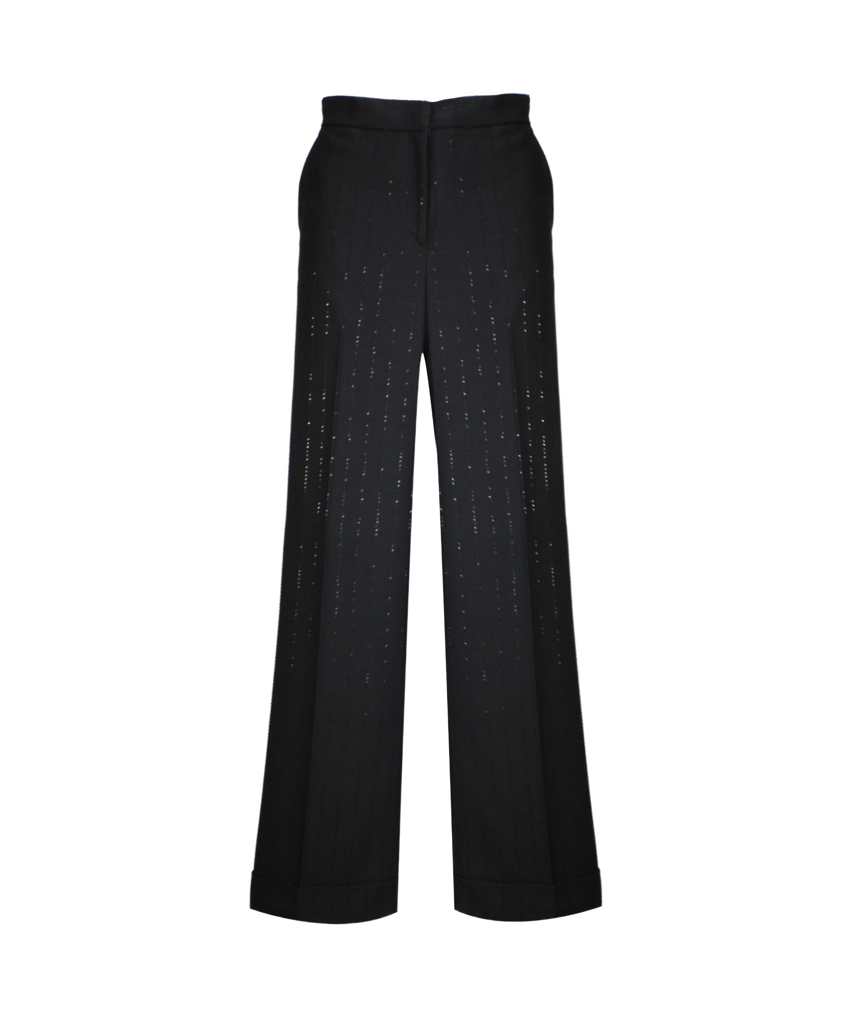 Antonelli Sequin-embellished Trousers In Black