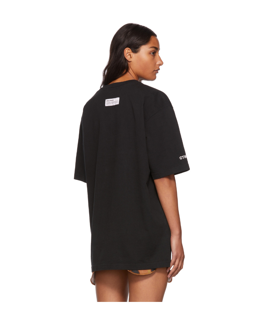 HERON PRESTON SS TEE OS SPLIT HERONS BLACK ORANGE