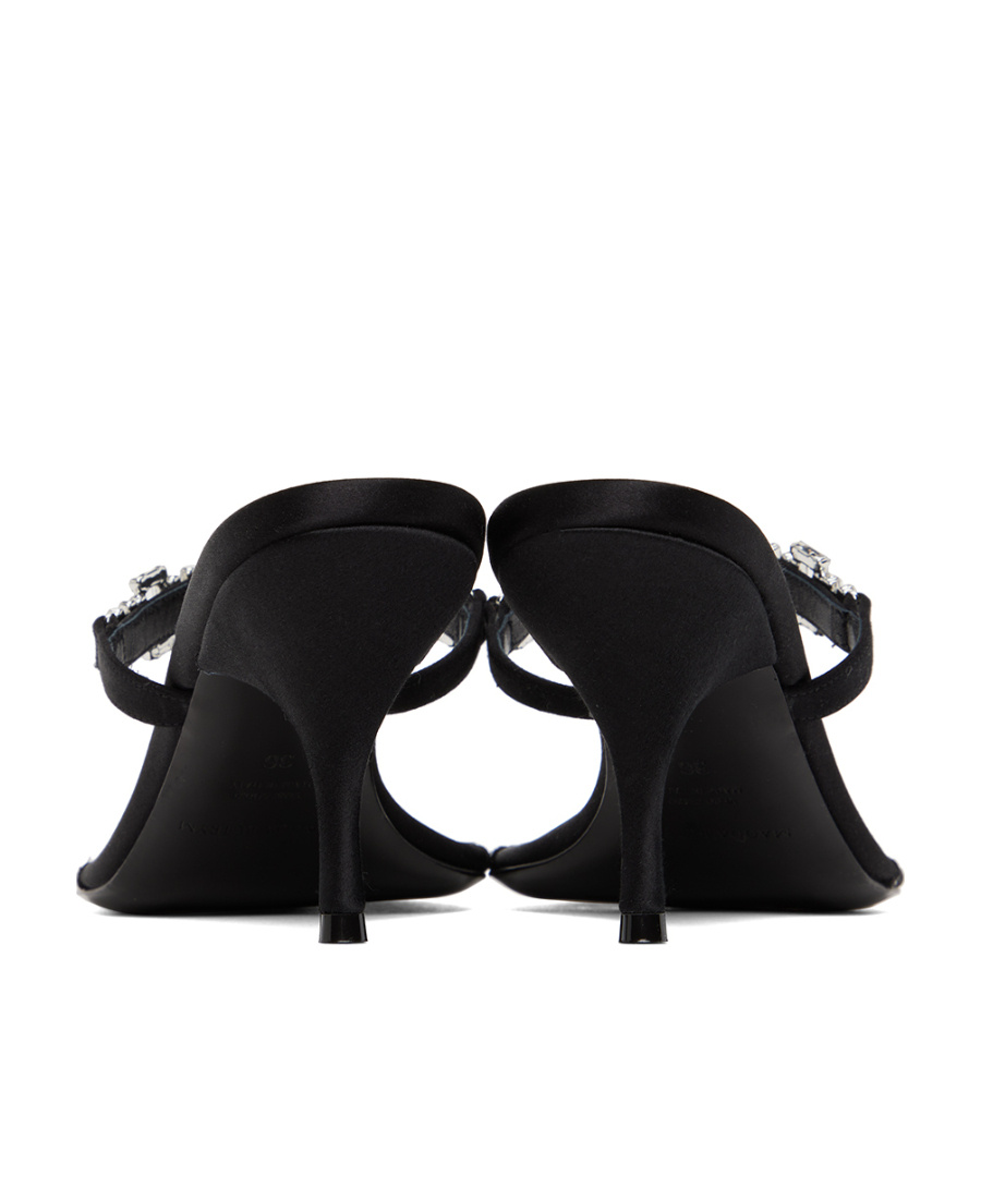 Shop Magda Butrym Crystal High-heeled Sandals In Black