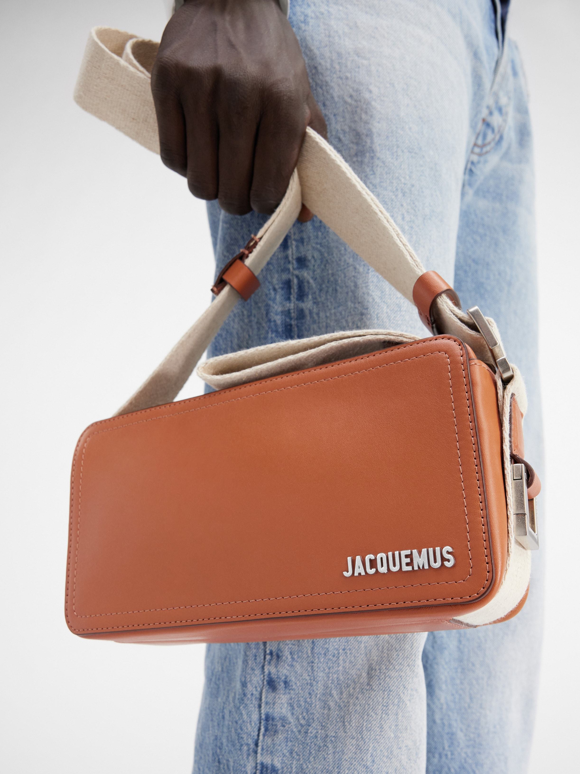 Jacquemus Men Le Cuerda Horizontal Crossbody Bag In Orange