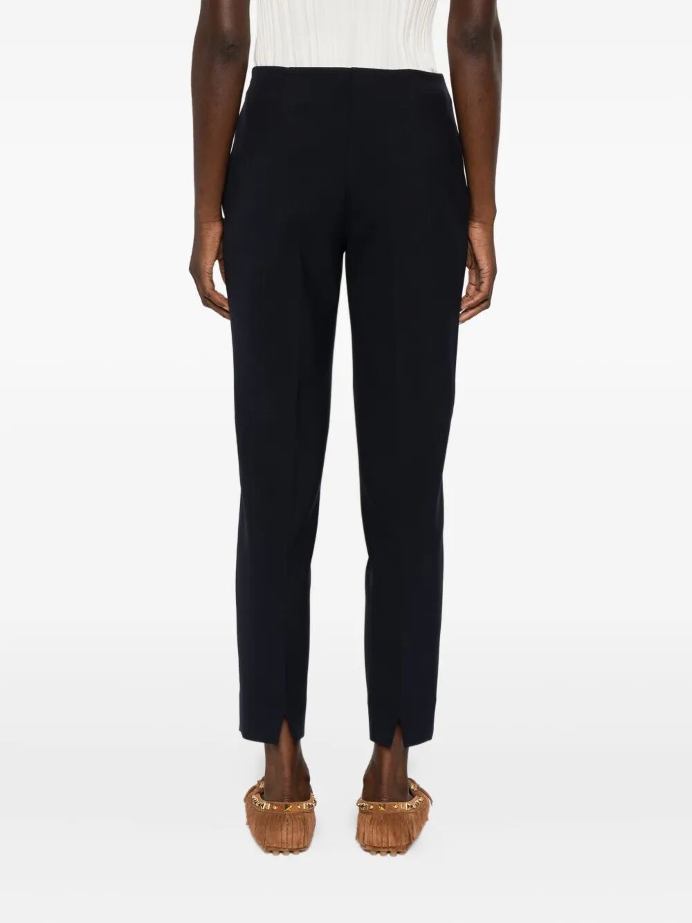 Rosso 35 Pleated Trousers In Black