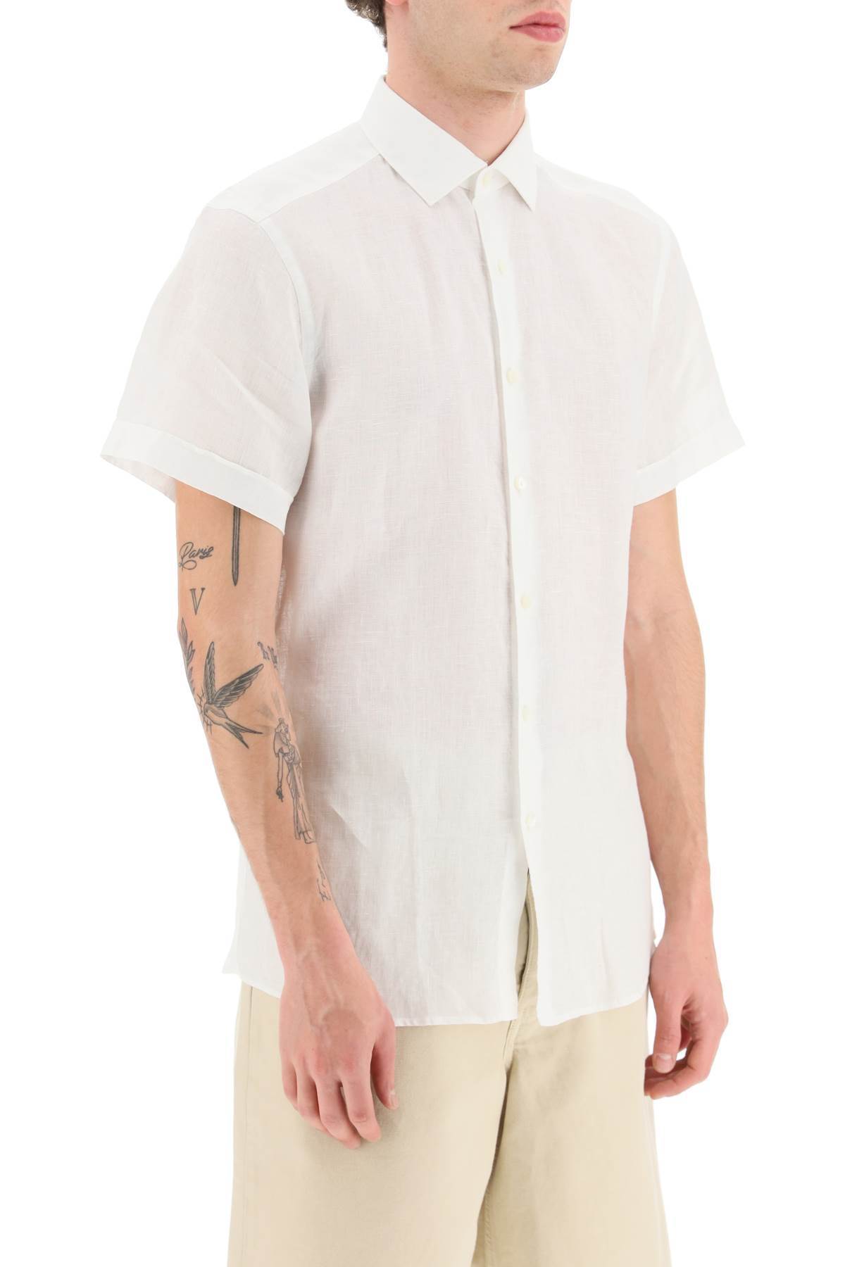 ZEGNA A SHORT SLEEVED SHIRT