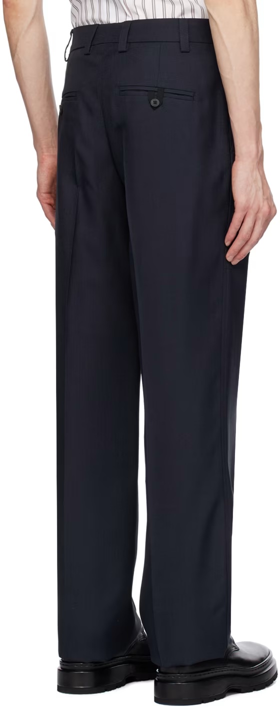 Jacquemus Casual Pants With Waist And Loop Straps In Black