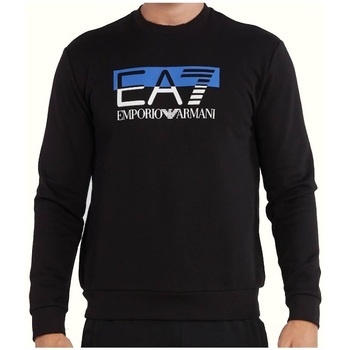 Ea7 Logo Loop-over Sweater In Black