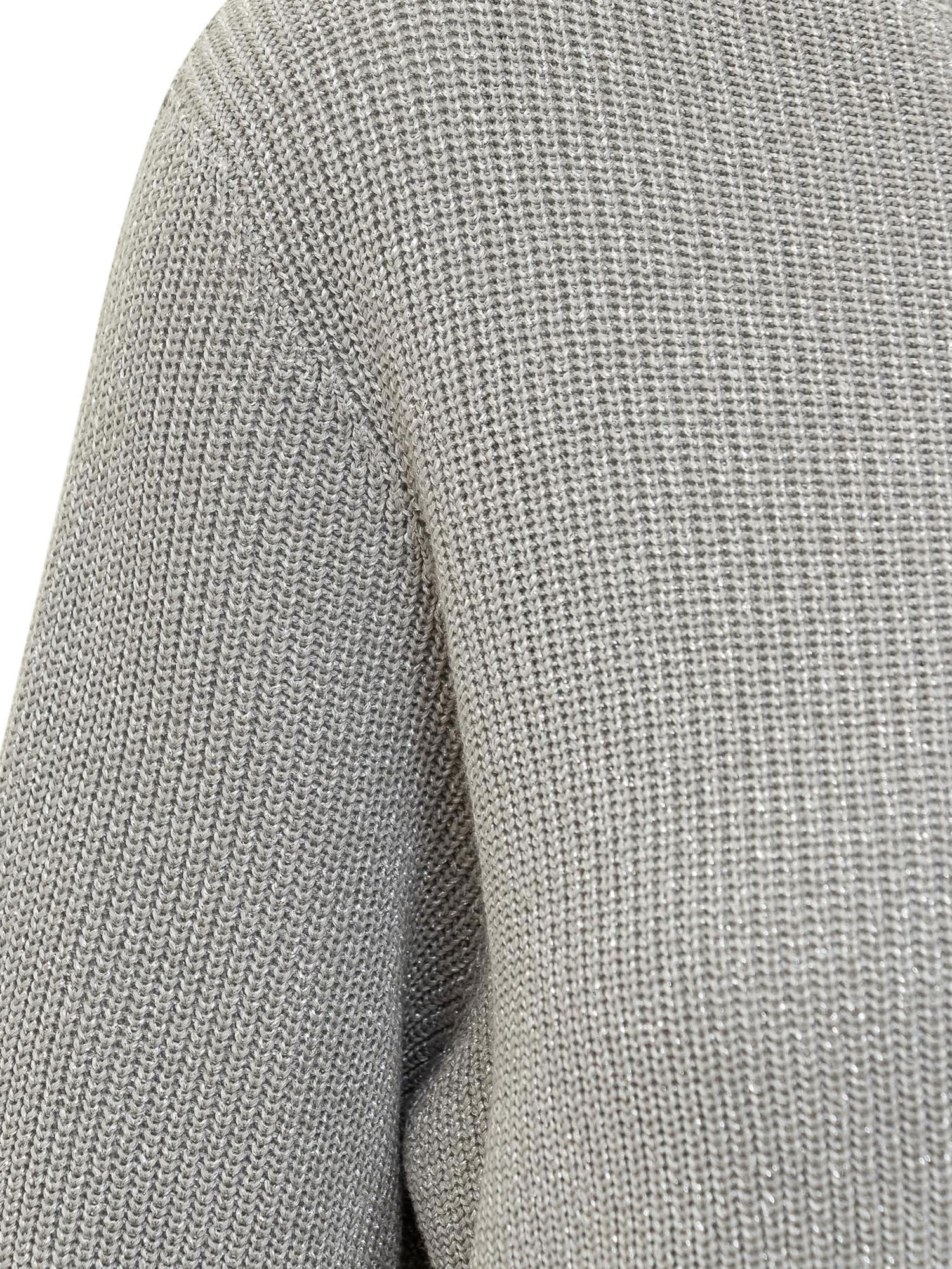 Fabiana Filippi Silver Sweater In Gray