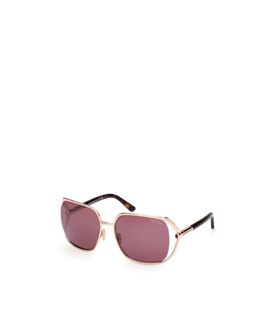 Tom Ford Raphaela Mixed-media Butterfly Sunglasses In Purple