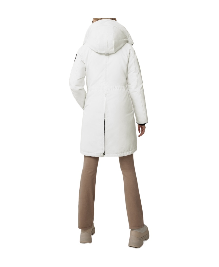 Shop Canada Goose Rossclair Padded Down Coat In White