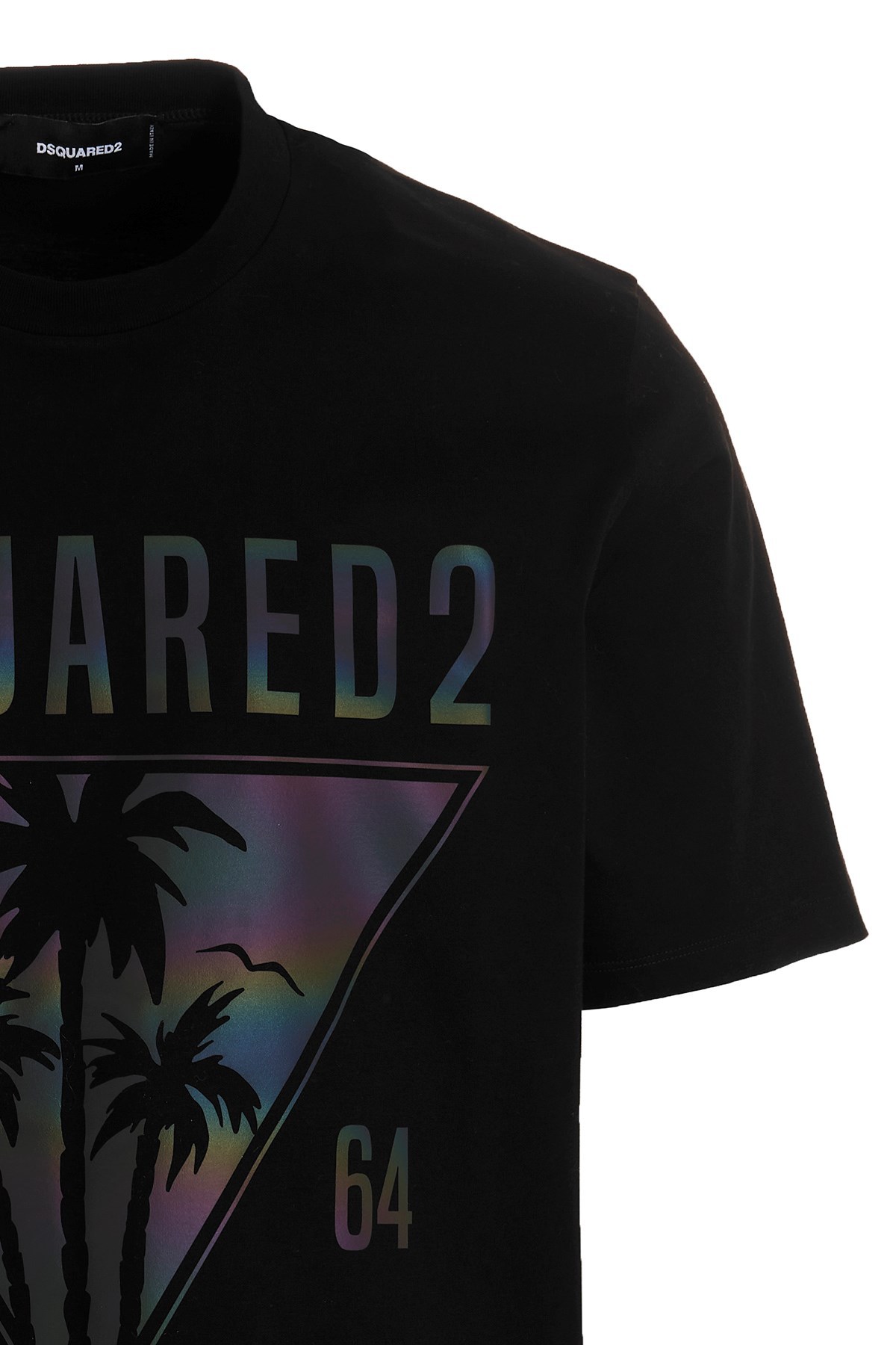 Dsquared2 Man T-shirt Black Size Xxl Cotton In Black